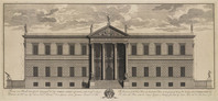 KG 12847
<br/>
Westfront van Carshalton House (Surrey).
<br/>
<em>Picart, Bernard (1673-1733)</em>